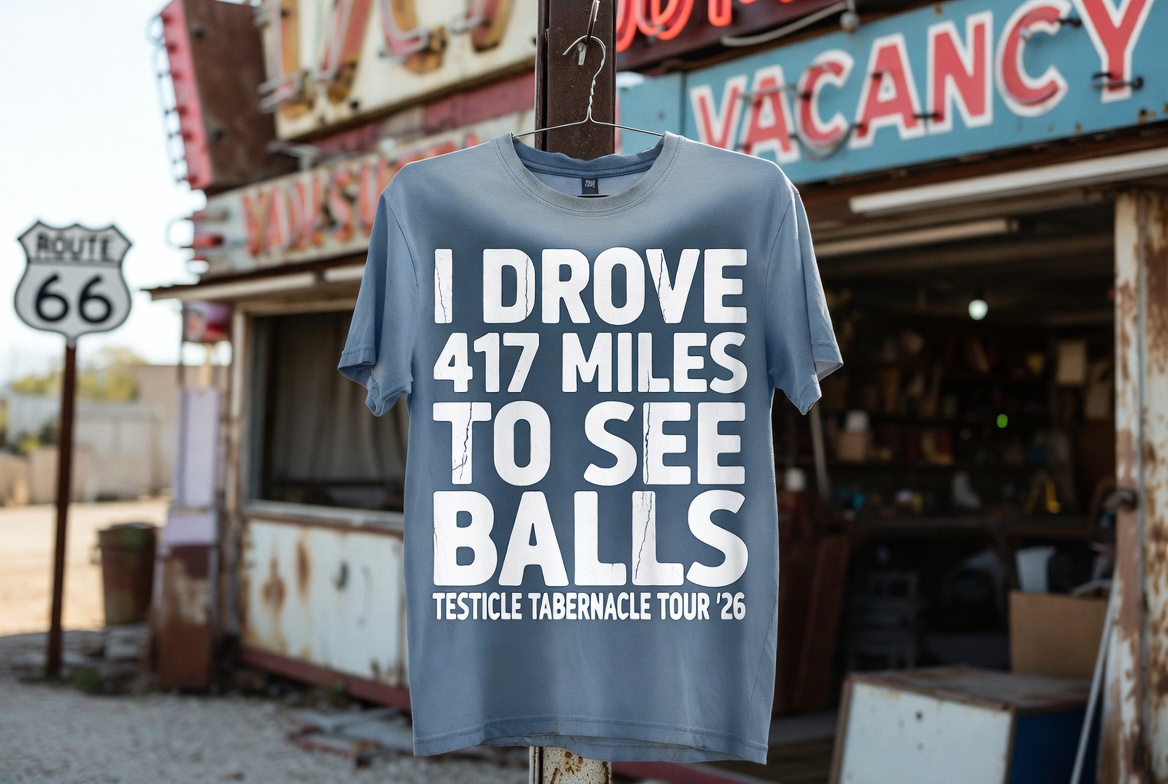417 Miles shirt, road blue